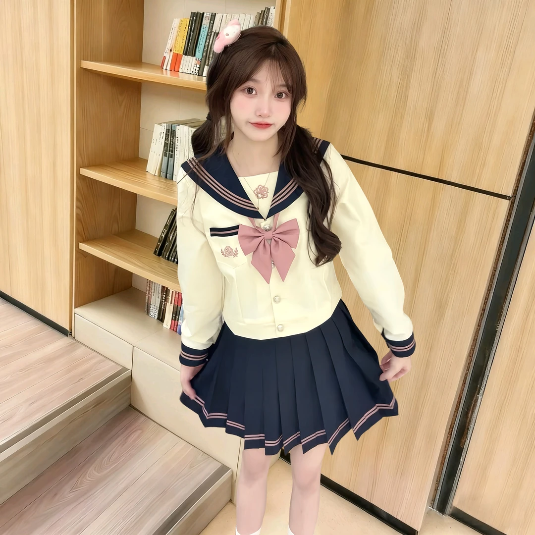 【北杏高】小苏北JK水手服原创正版上衣收腰制服款学院风女长袖套装