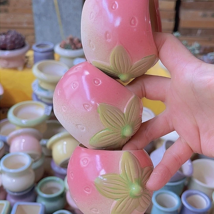 红陶陶瓷花盆当场满12包邮