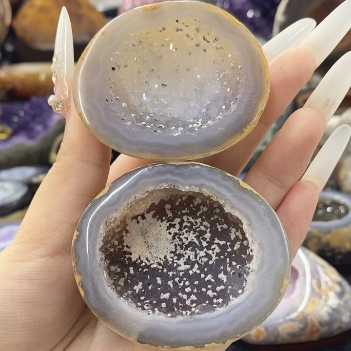 未镶嵌珠宝半成品水晶雪景异象盆