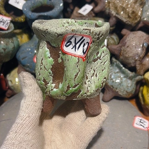 粗陶花盆制作就这样了，现在都