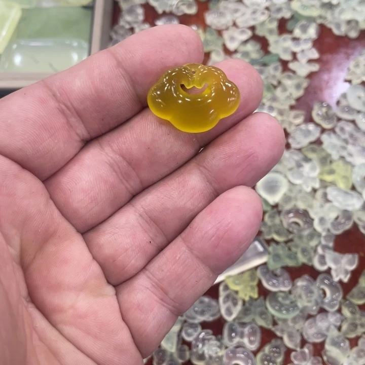 蛇纹石玉合金颈饰