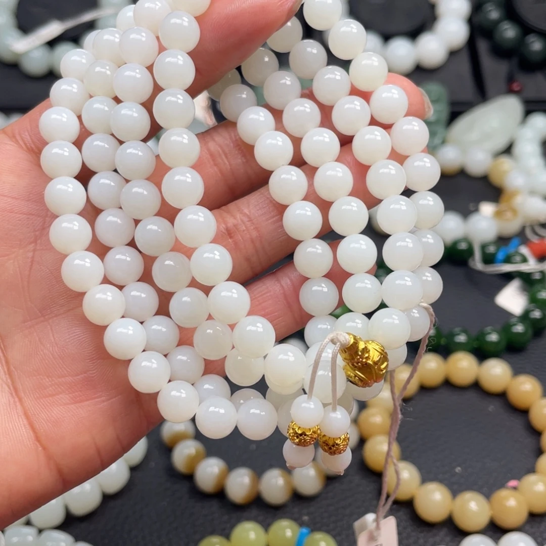 和田玉未镶嵌手链