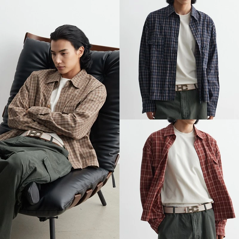 HC/HermitCreate松弛感老钱衬衫男外套 提花工艺 高级感 搭配利器