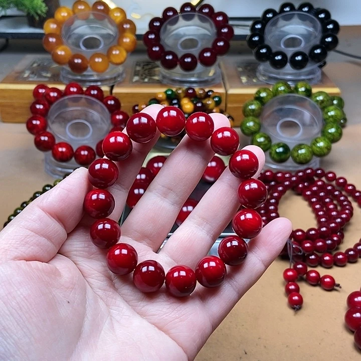 【闪购商品】贝壳杉（血龙木）手串/手链1.3x16颗