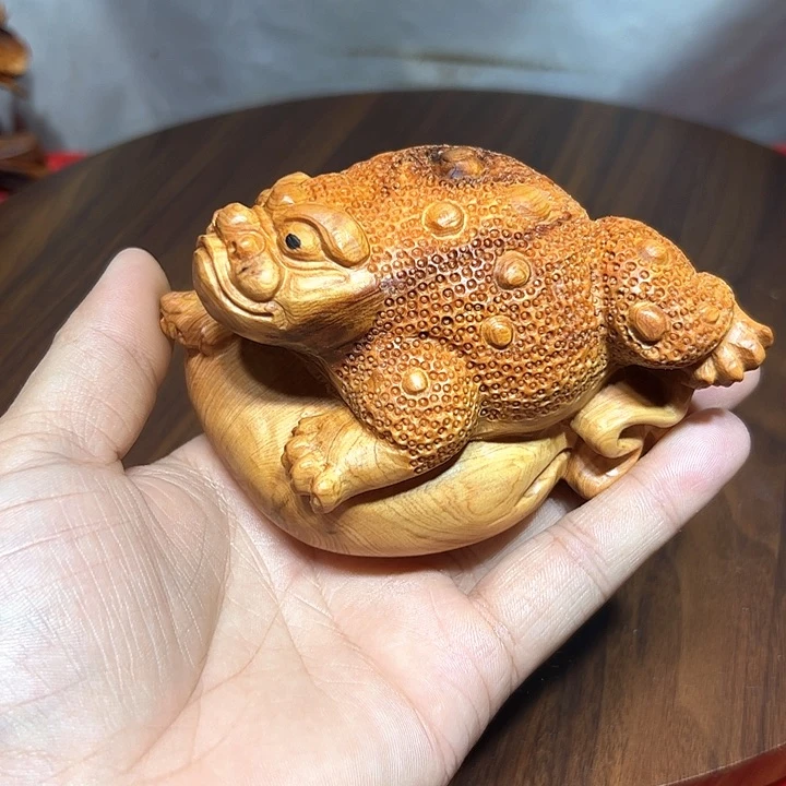 牧***人柏木（崖柏）崖柏手工雕刻呱呱