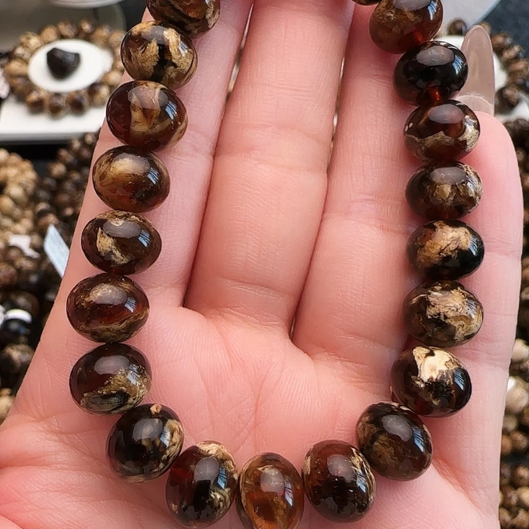 E***y琥珀未镶嵌手链抚顺琥珀