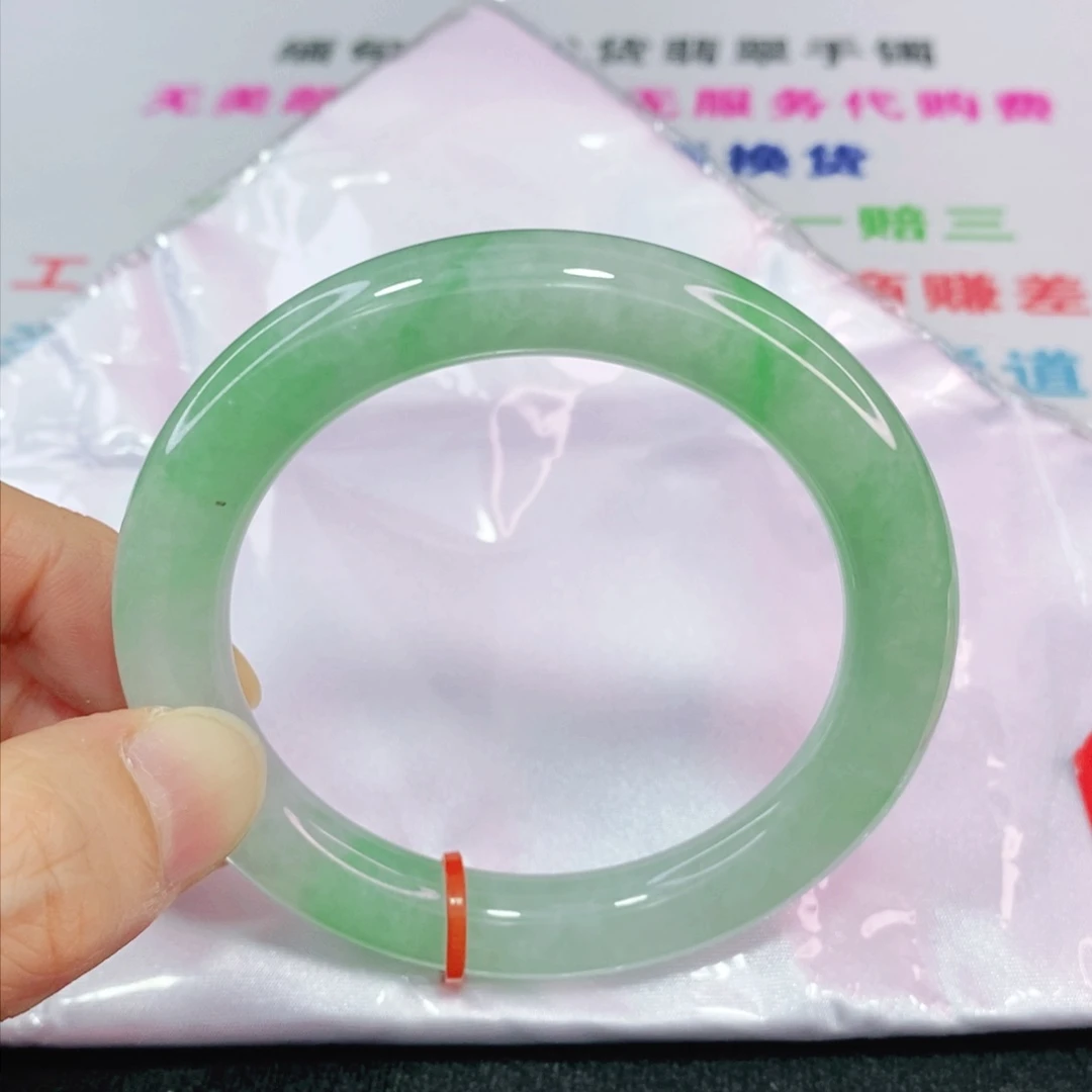 未镶嵌手镯翡翠55圈口圆条