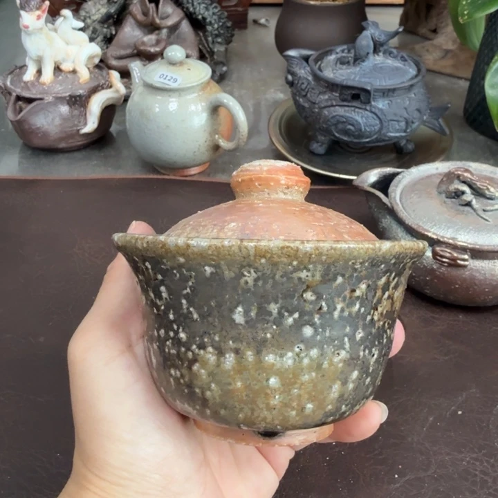 陶盘柴烧福利心哦多多