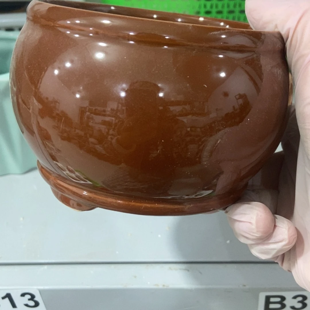 红陶高温陶瓷花盆