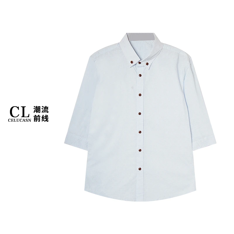 春5DO37161#男士百搭宽松衬衫立领夏季上衣潮流开衫男秋