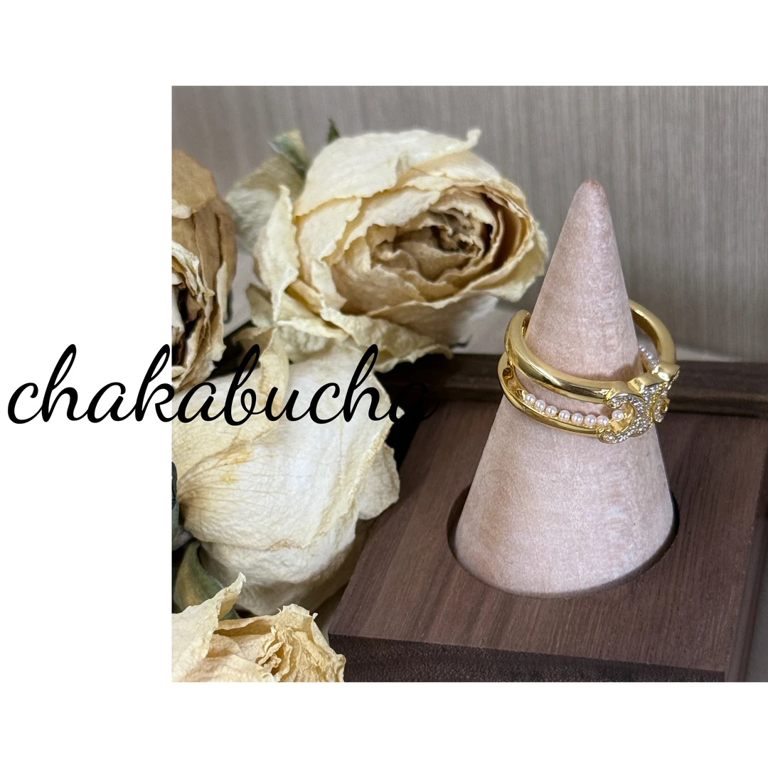 铜合金锆石戒指 赛赛凯旋门开口可调节百搭时尚戒指金色520送礼