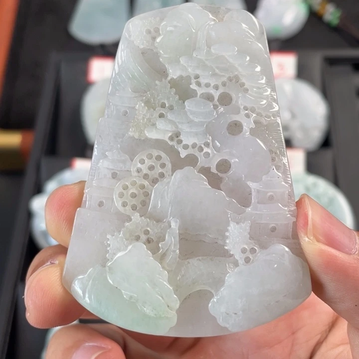 翡翠未镶嵌挂件翡翠首饰