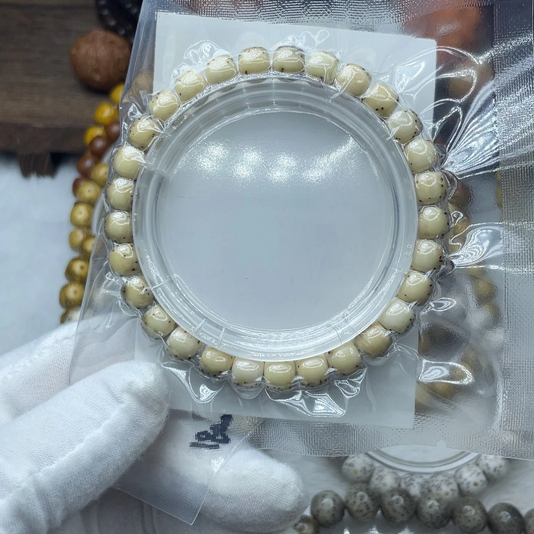 手串星月菩提原生态石玉8✖️7半壁留白