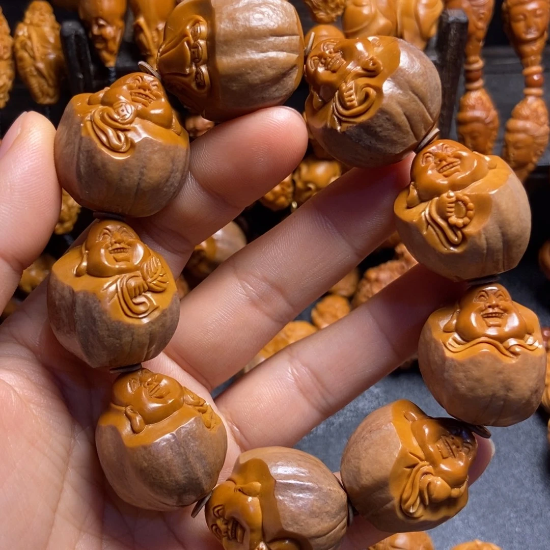 【闪购商品】手串/手链橄榄核卡*伊包衣大弥勒