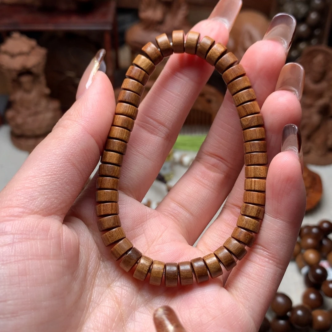 手串/手链檀香木老山檀香7×4药片珠