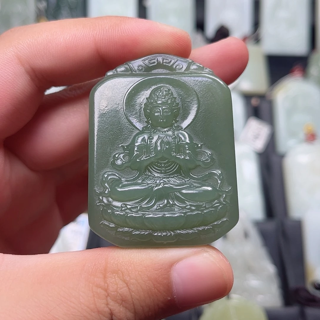 和田玉未镶嵌挂件