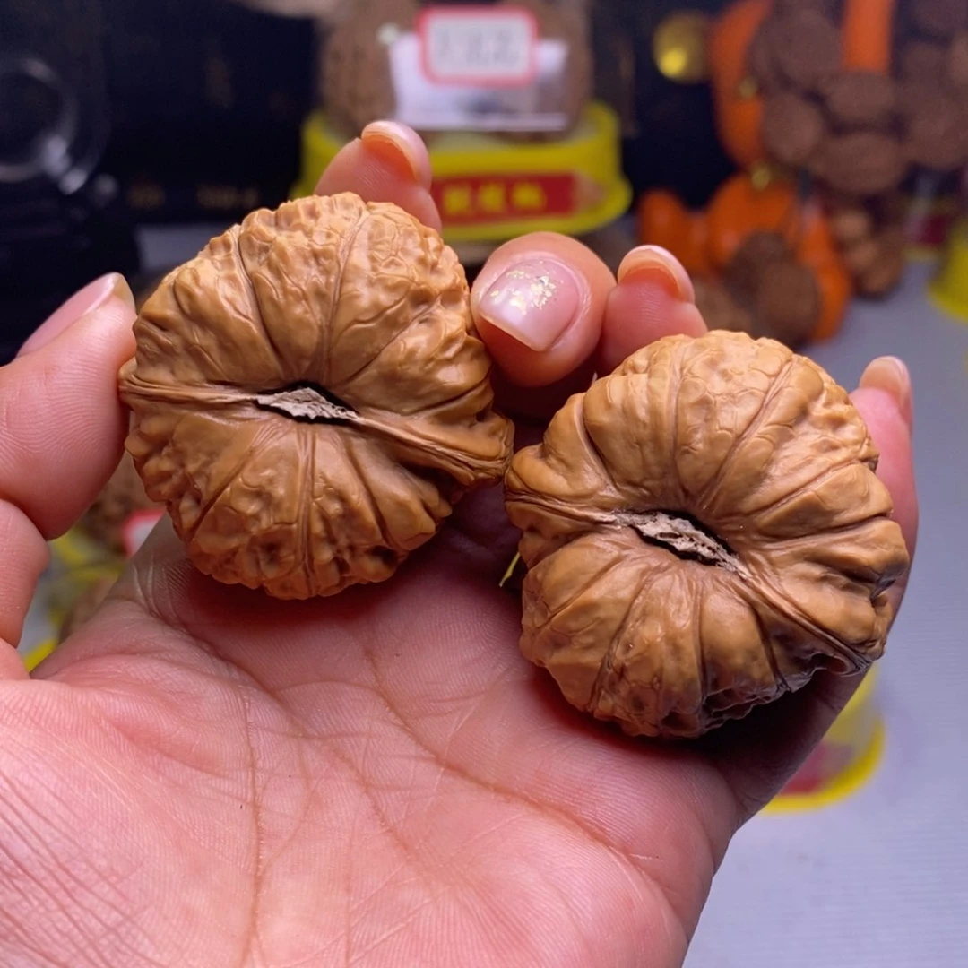 把件文玩核桃014南瓜墩44尺全品龟背