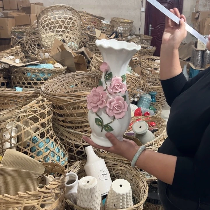 瓶高度30厘米口径12厘米微瑕捡漏干裂痕迹