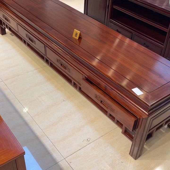 黑酸枝木类柜类家具用****38号非洲酸枝木电视柜2.2米