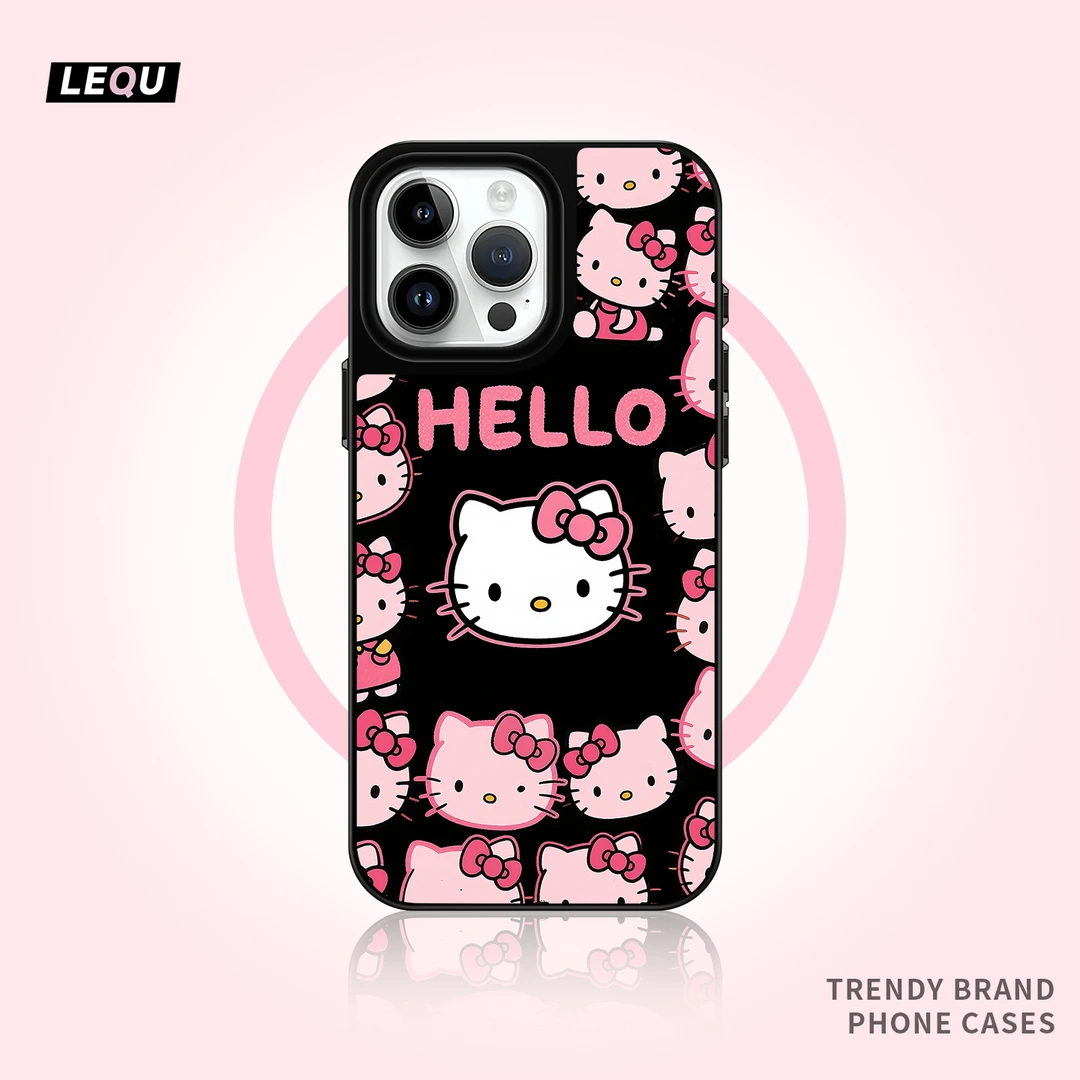 HelloKitty晕染适用iPhone16pro苹果13手机壳14pro防摔15pro韩系