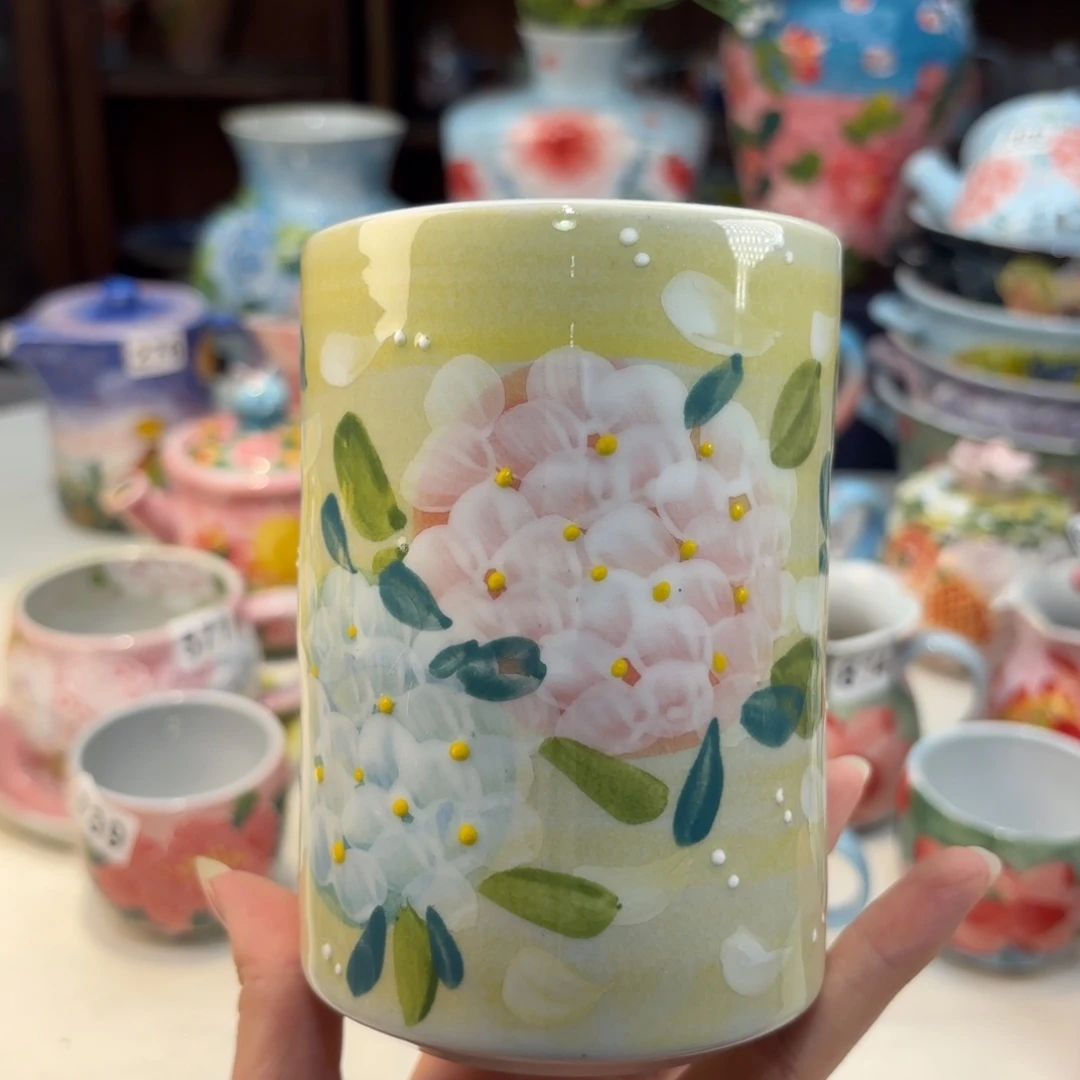瓷片景德镇手绘高温釉下彩陶瓷茶具