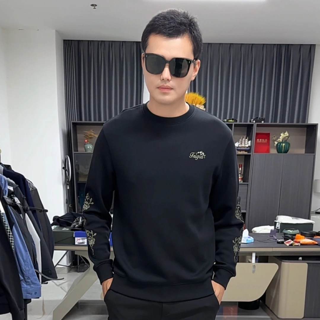海春秋男女亲子棉质混纺卫衣03