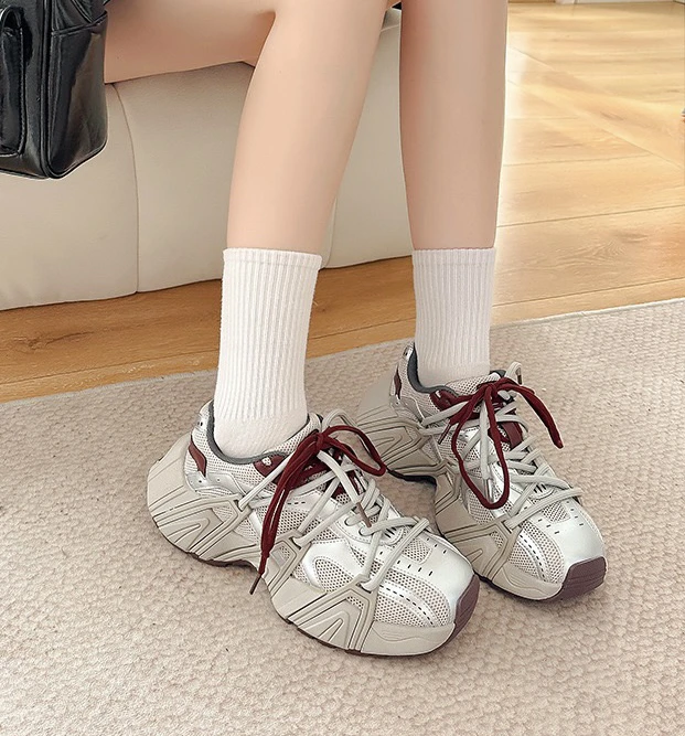 轻量化鸳鸯带老爹鞋女款厚底时尚休闲运动鞋百搭潮鞋缓震低帮鞋