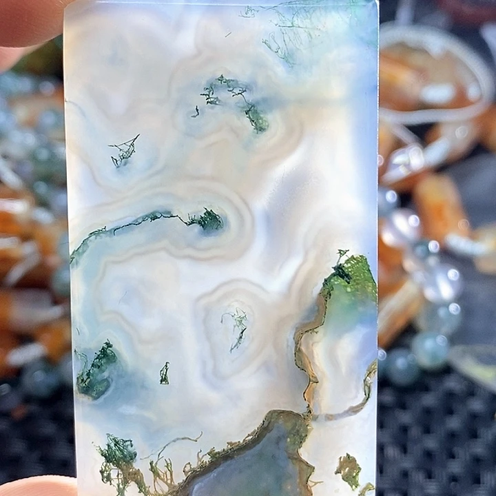 泡***饭玛瑙/玉髓未镶嵌颈饰