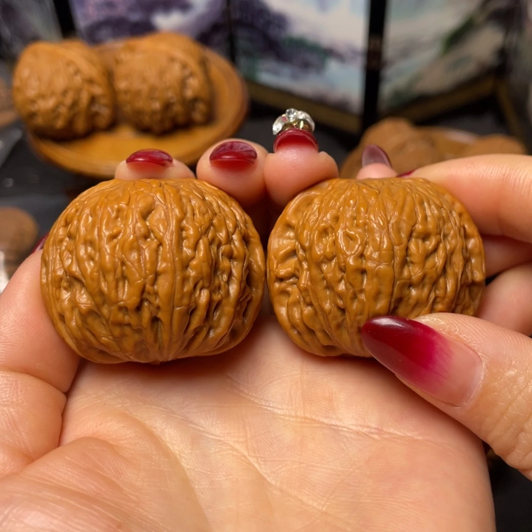 文玩核桃把件41铁锤