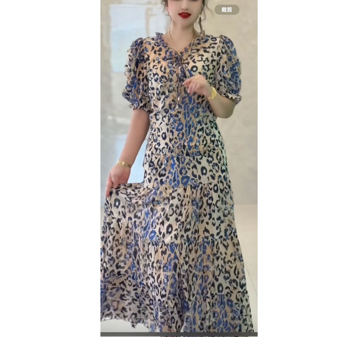 巴布娜新款气质领收腰绑连衣裙001