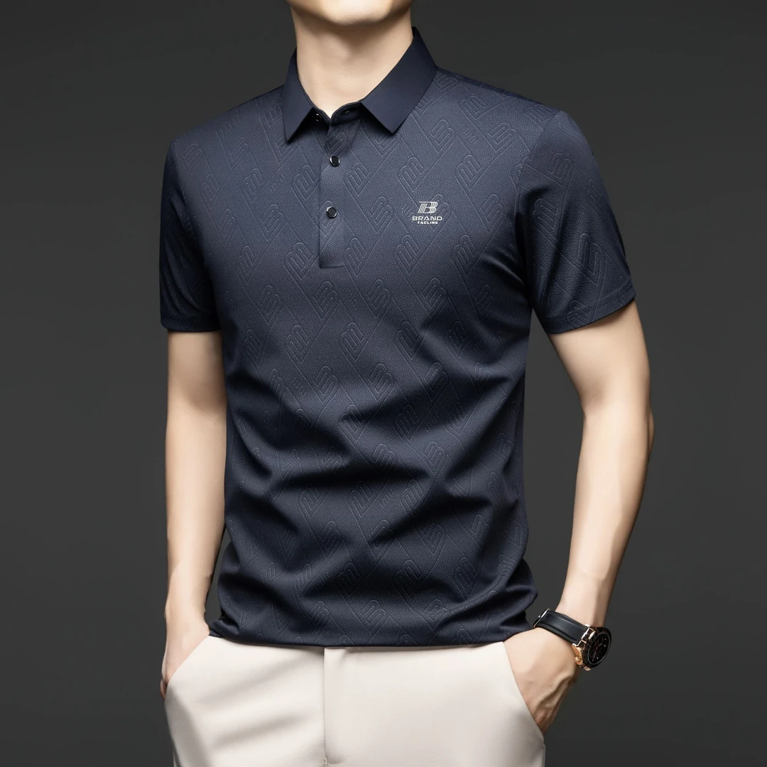 PAUL COLOMBIE/保罗·哥伦比夏短袖免烫薄款Polo衫t恤商务男装透气