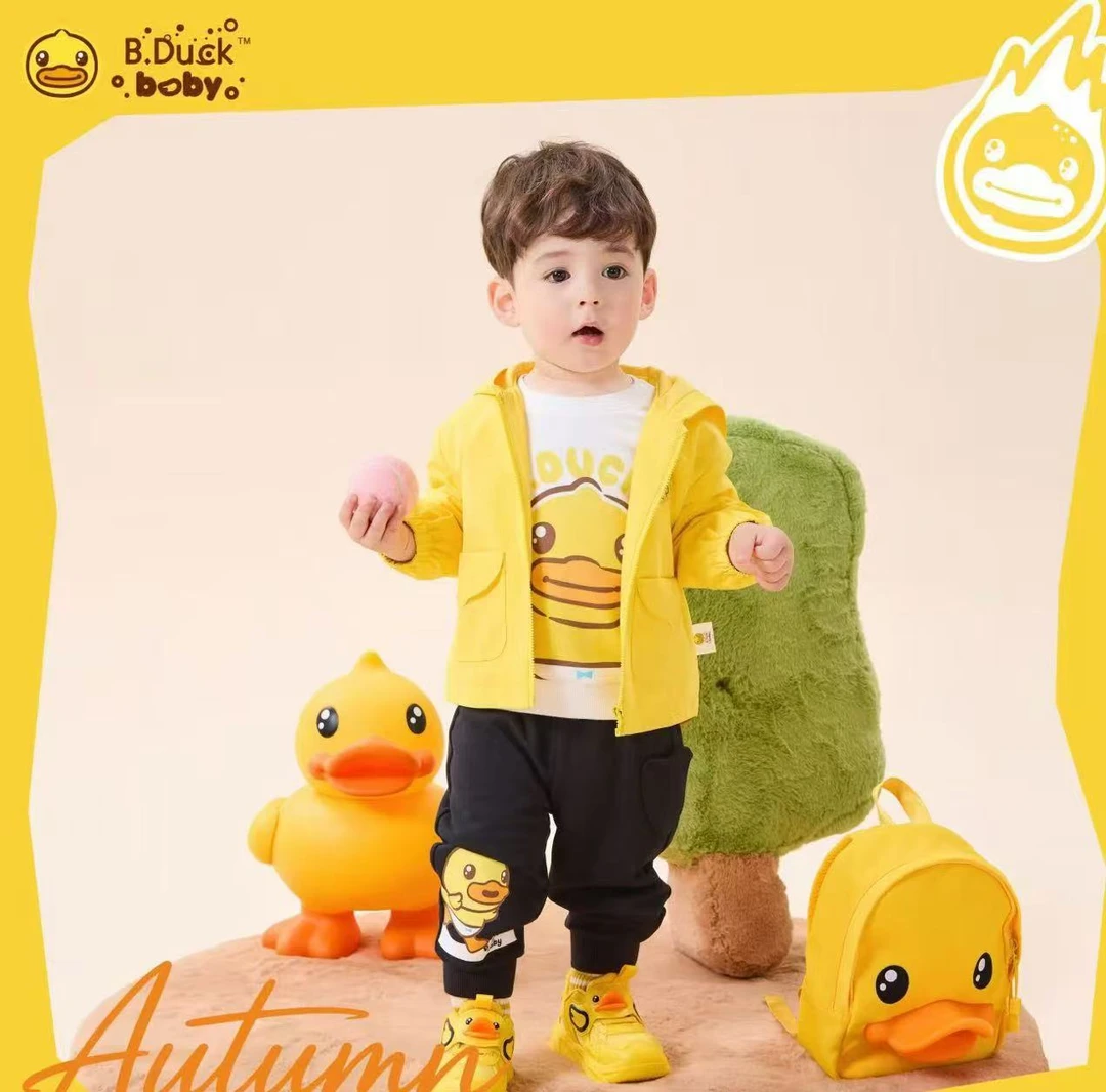 直播补拍链接小黄鸭童装四季款卡通休闲