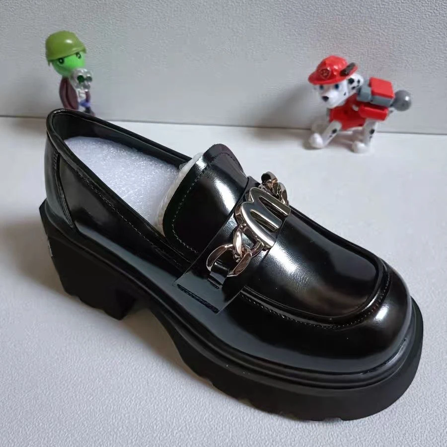 厚底全皮增高乐福休闲时尚百搭小皮鞋