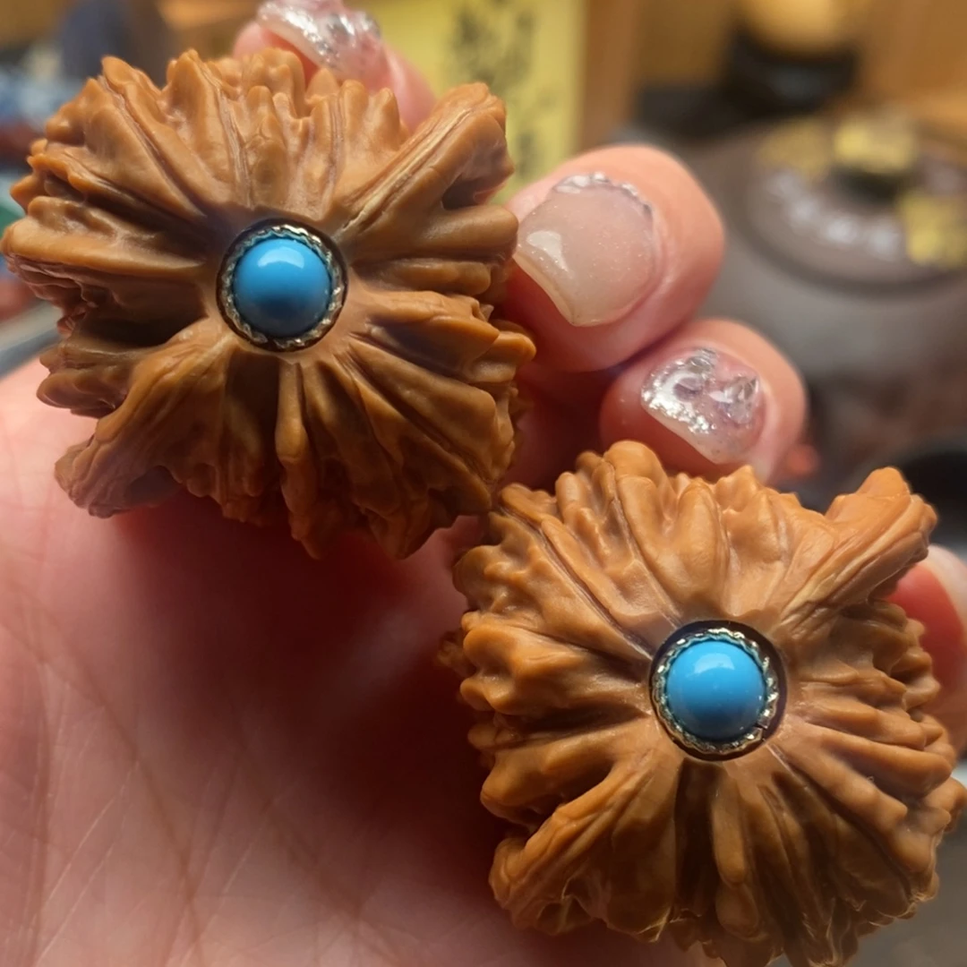 文玩核桃把件39尺寸全品四座楼