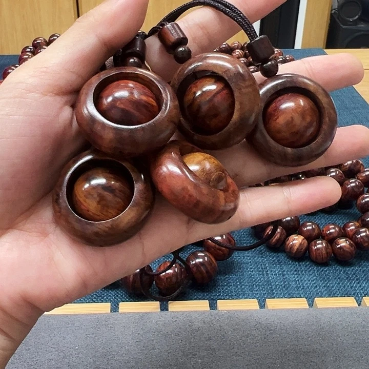 黄花梨/降香黄檀吊坠转运珠吊坠