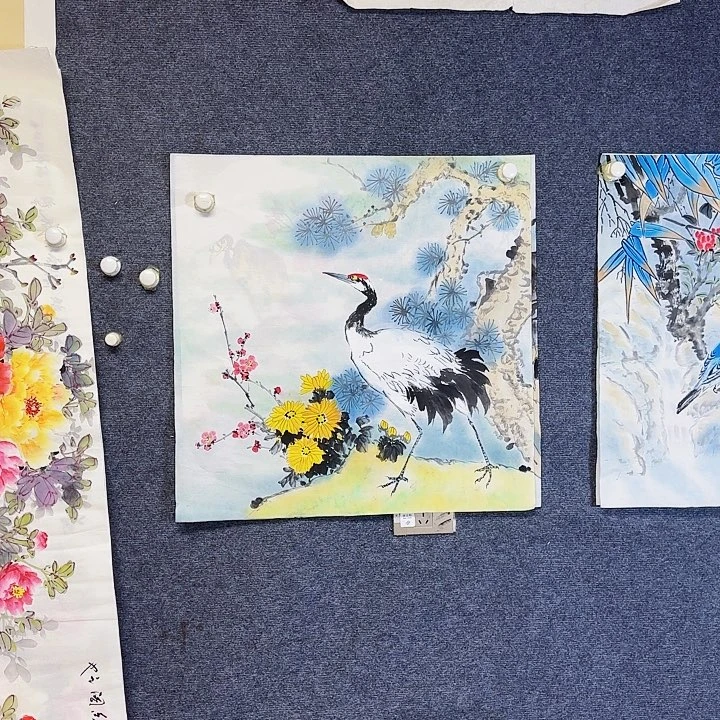国画国画花鸟画作品