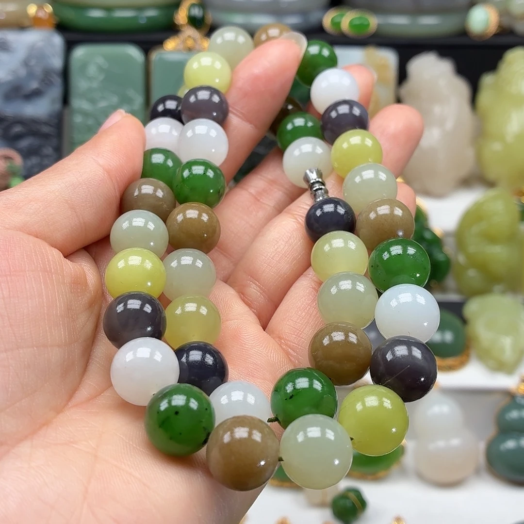 和田玉未镶嵌颈饰12漏