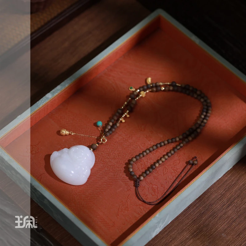 项链/温忆|和田玉*18K金镶嵌QXB24102406多样性发其一