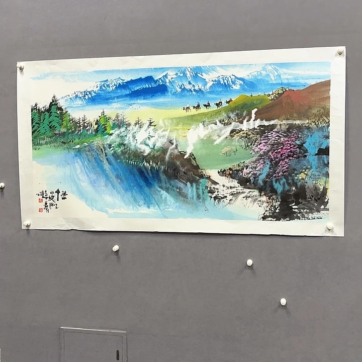 国画亲笔手绘放心去藏
