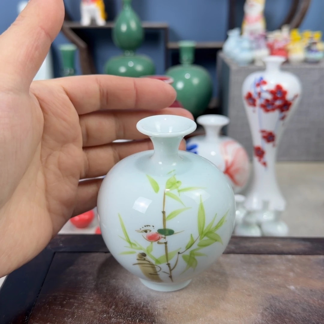 陶瓷手工小花器摆件