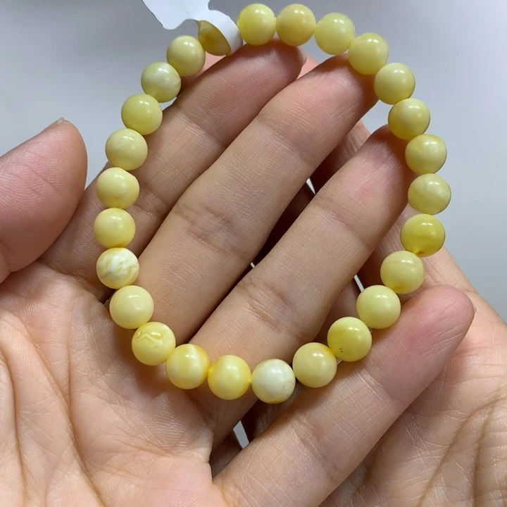静***9手链蜜蜡未镶嵌特价瑕疵7.4mm