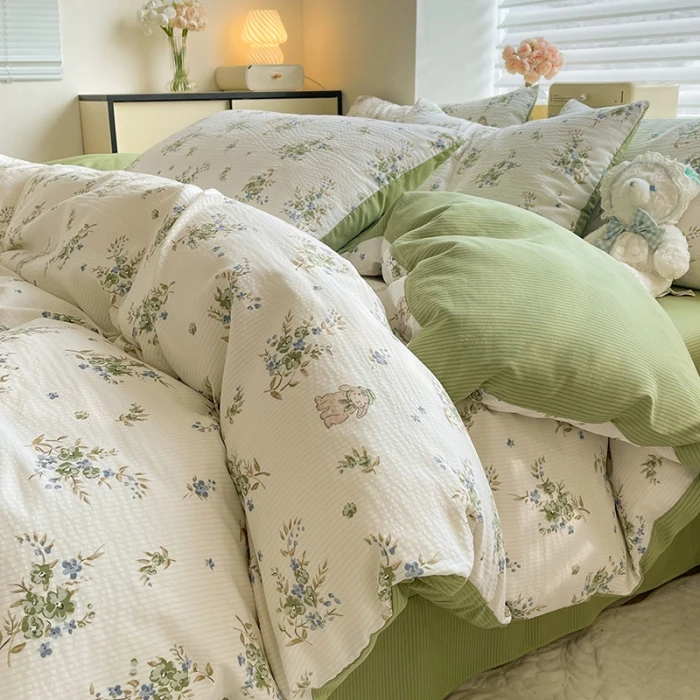 单被套 2米被套 1.8被套 1.5米单人被套 碎花小竺棉瑕品介意勿拍