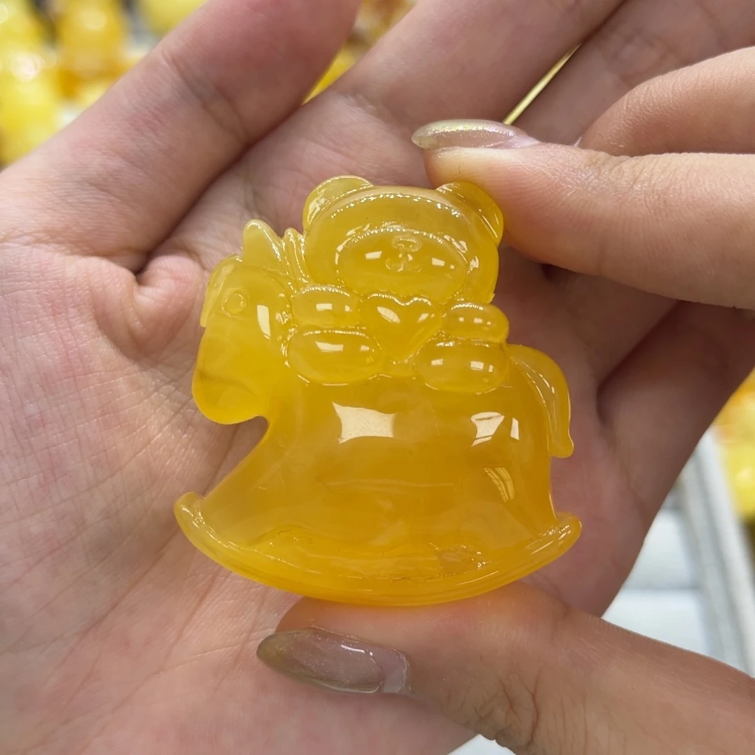 琥珀颈饰未镶嵌天然琥珀