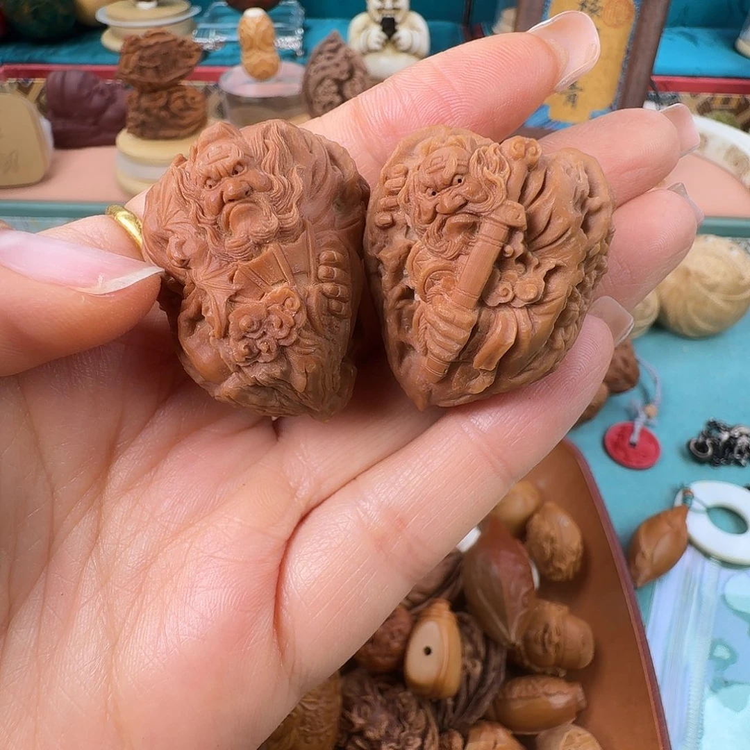火***子橄榄核手串/手链核潮核雕手工制作