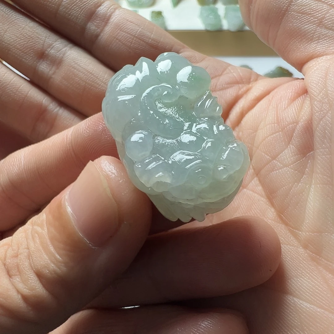 定制翡翠未镶嵌有求必应貔貅