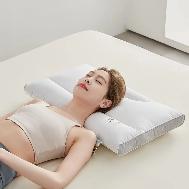 颈椎不适专用枕颈椎枕护颈椎助睡眠家用睡觉荞麦圆柱单人枕头枕芯