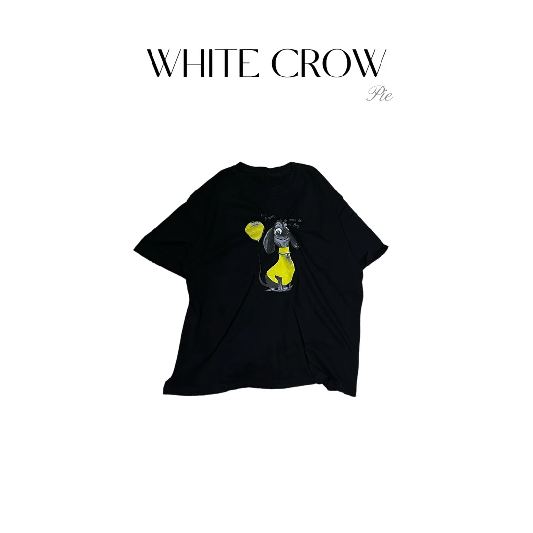 白乌鸦【气球狗狗】短袖T恤 7408