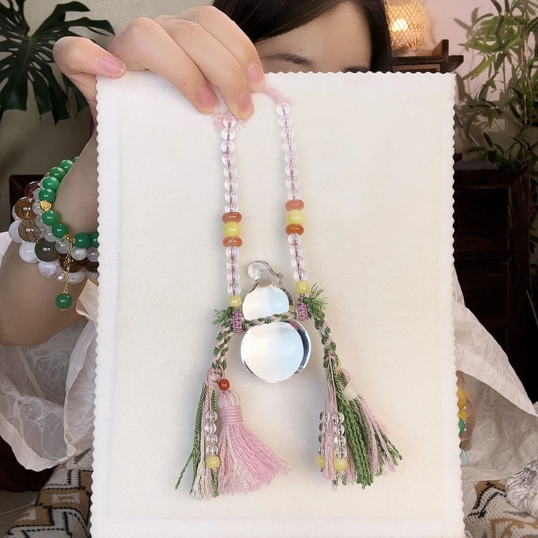 车挂未镶嵌水晶白水晶