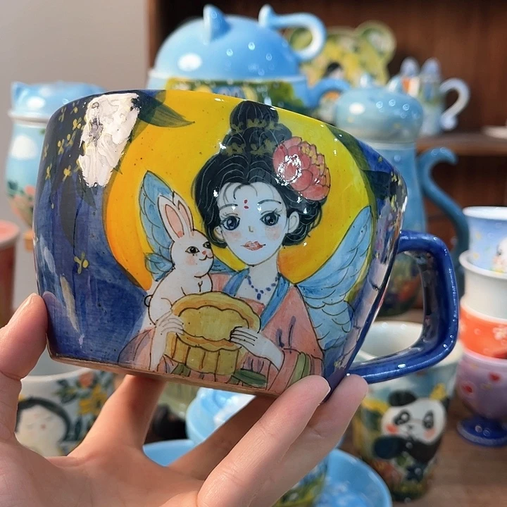 陶景德镇釉下手绘陶瓷