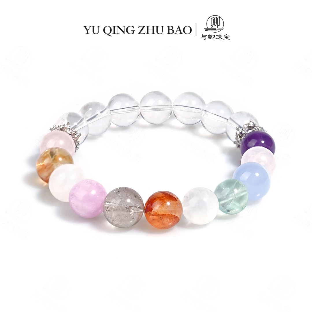 【似锦】乌拉圭紫水晶十 绿萤石十金发晶十紫锂辉 ┼黄塔晶-白水晶